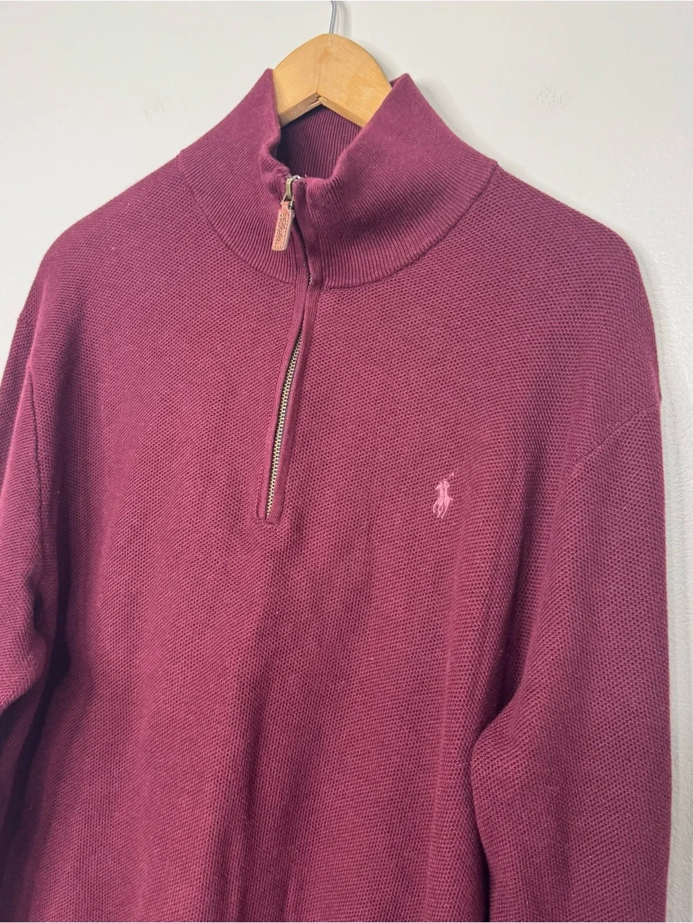 Polo Ralph Lauren Quarter-Zip Sweater Pima Cotton XL